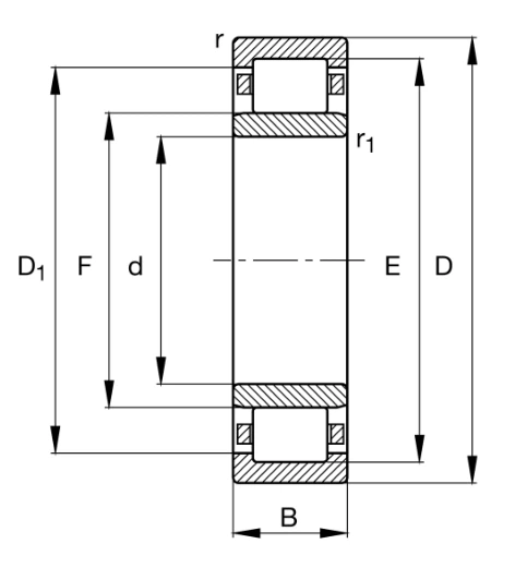 NU1052-M1 Cylindrical Roller Bearing NU1052-M1 Cylindrical Roller Bearing